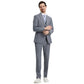 Men's Stacy Adams Hybrid-Fit 3pc Notch Lapel Suit Set, Jacket Vest and Pants
