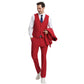 Men's Stacy Adams Hybrid-Fit 3pc Notch Lapel Suit Set, Jacket Vest and Pants