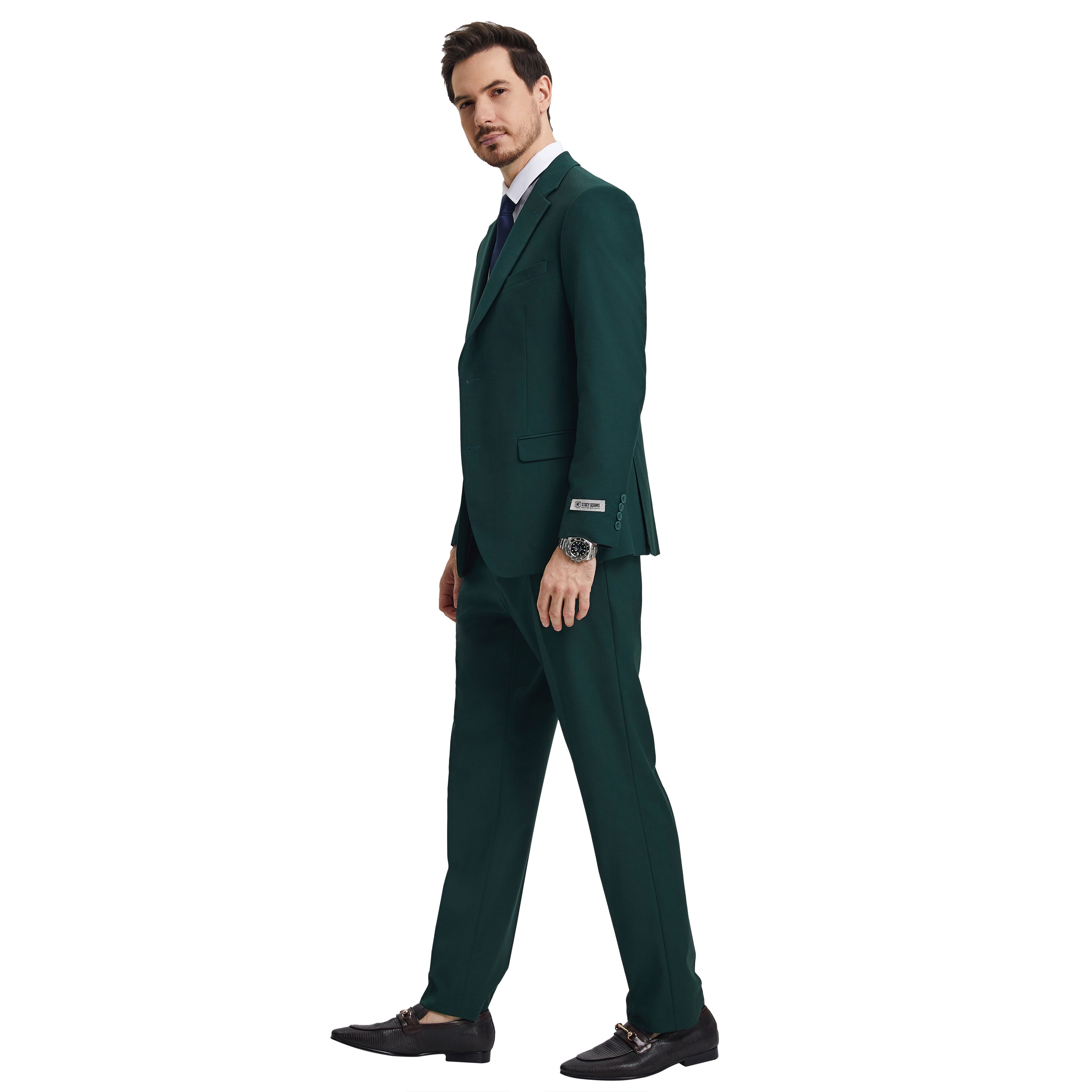 Men's   Hybrid-Fit 3pc Notch Lapel Suit Set, Jacket Vest and Pants