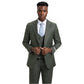 Men's Stacy Adams Sharkskin 3-Piece Suit
