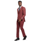 Men's Stacy Adams Sharkskin 3-Piece Suit