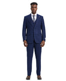 Mens-Suit Windowpane By Modern