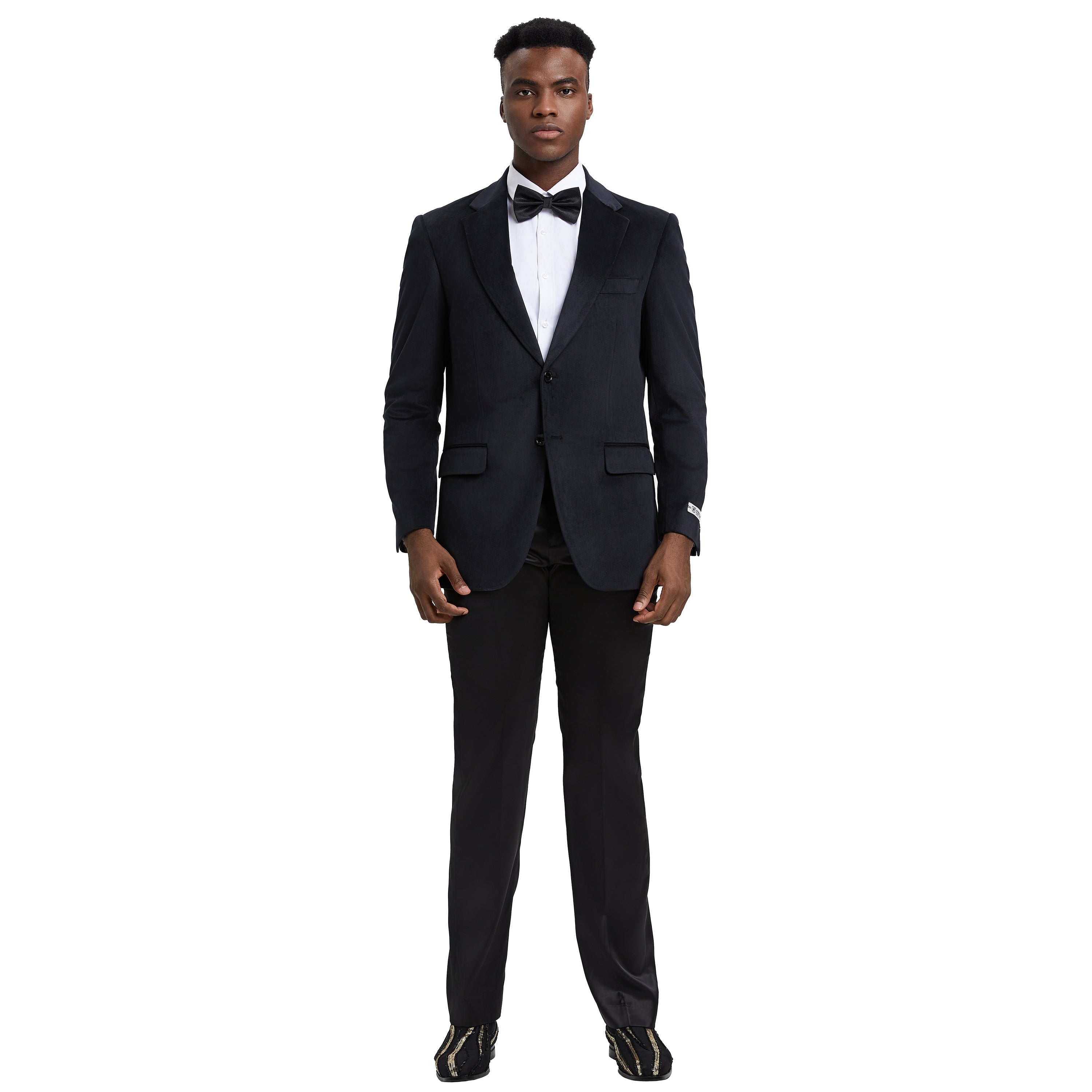 Men's Hybrid-fit Velvet Jacket W/ Notch Lapel