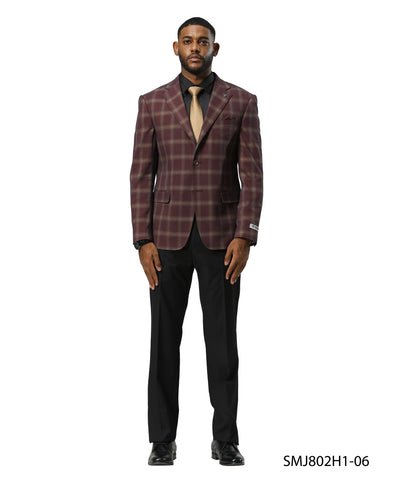 Mens-jacket Windowpane by Modern