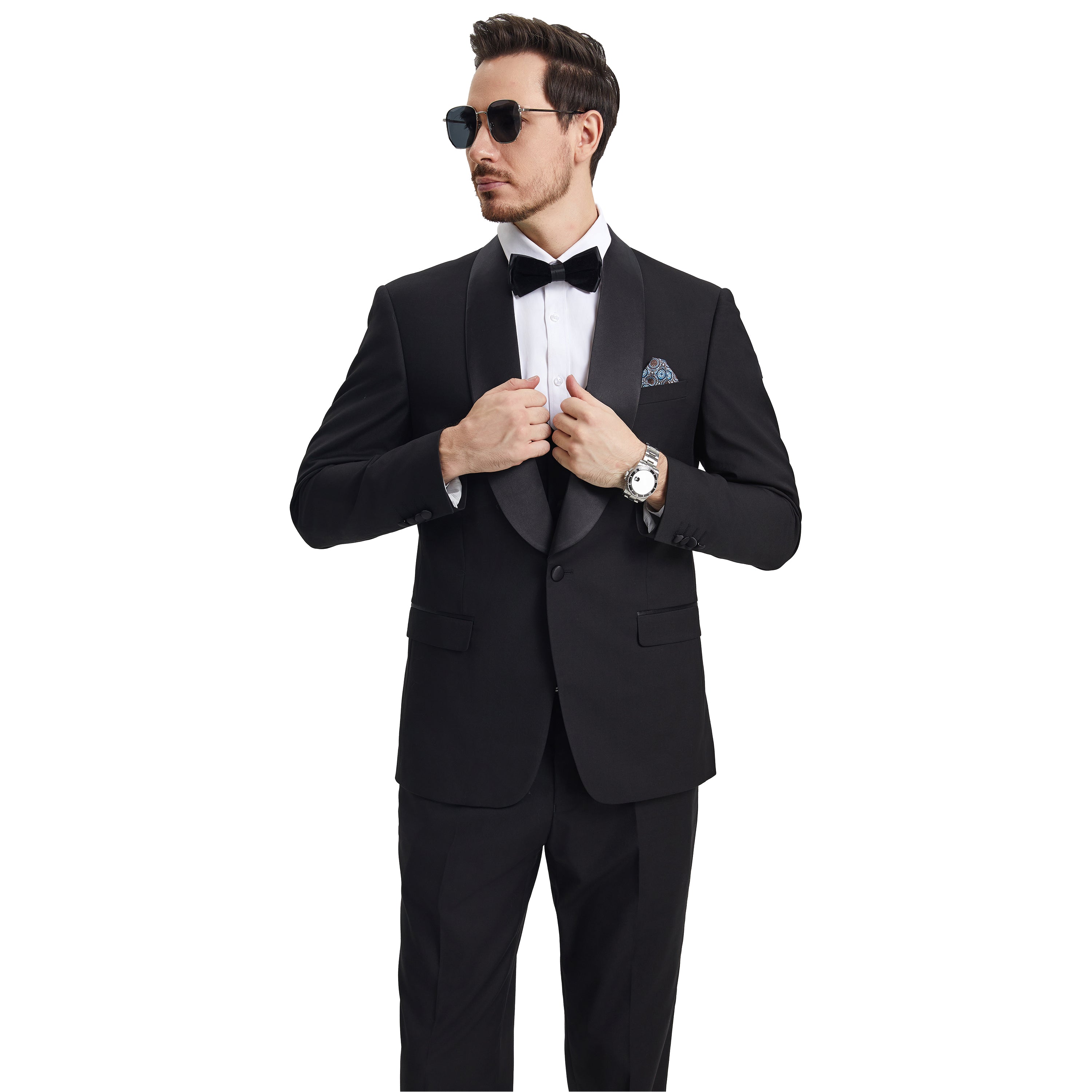 Men's   Hybrid-Fit 3pc Tuxedo Set