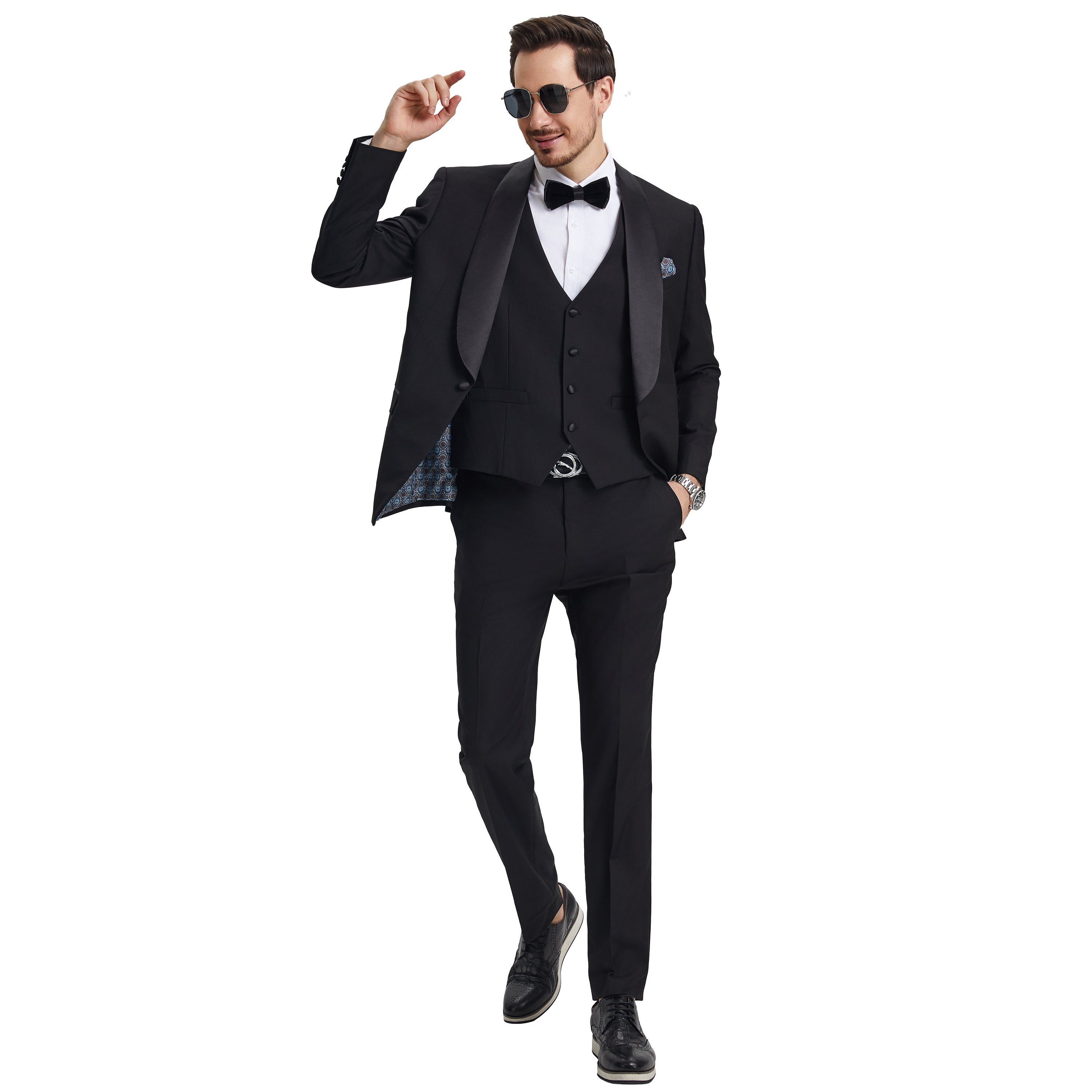 Men's   Hybrid-Fit 3pc Tuxedo Set