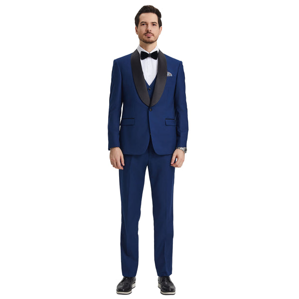 Men's Modern Hybrid-Fit 3pc Tuxedo Set