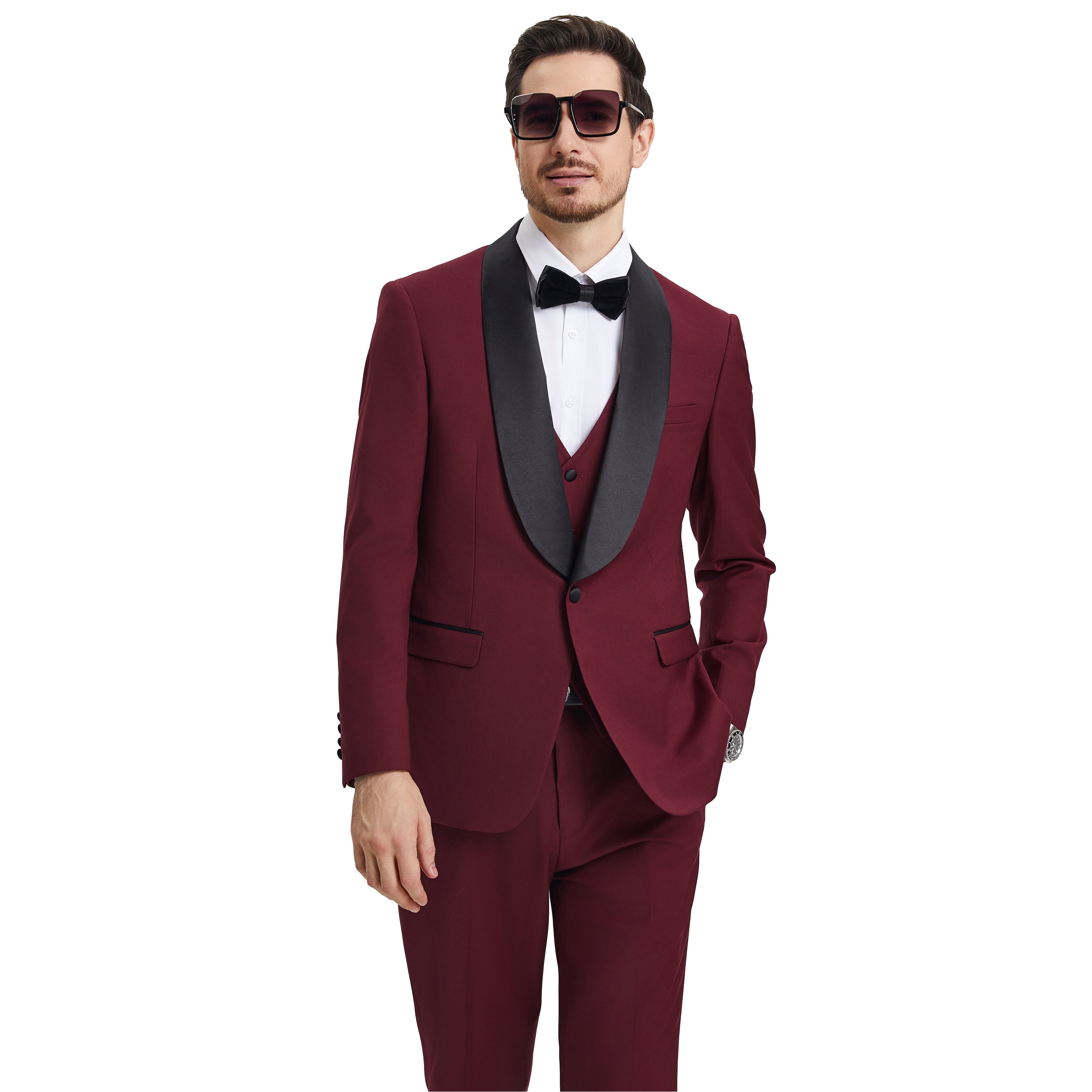 Men's   Hybrid-Fit 3pc Tuxedo Set
