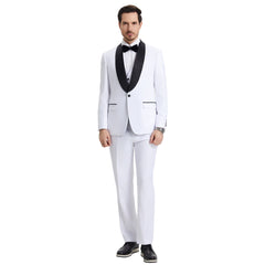 Men's Modern Hybrid-Fit 3pc Tuxedo Set
