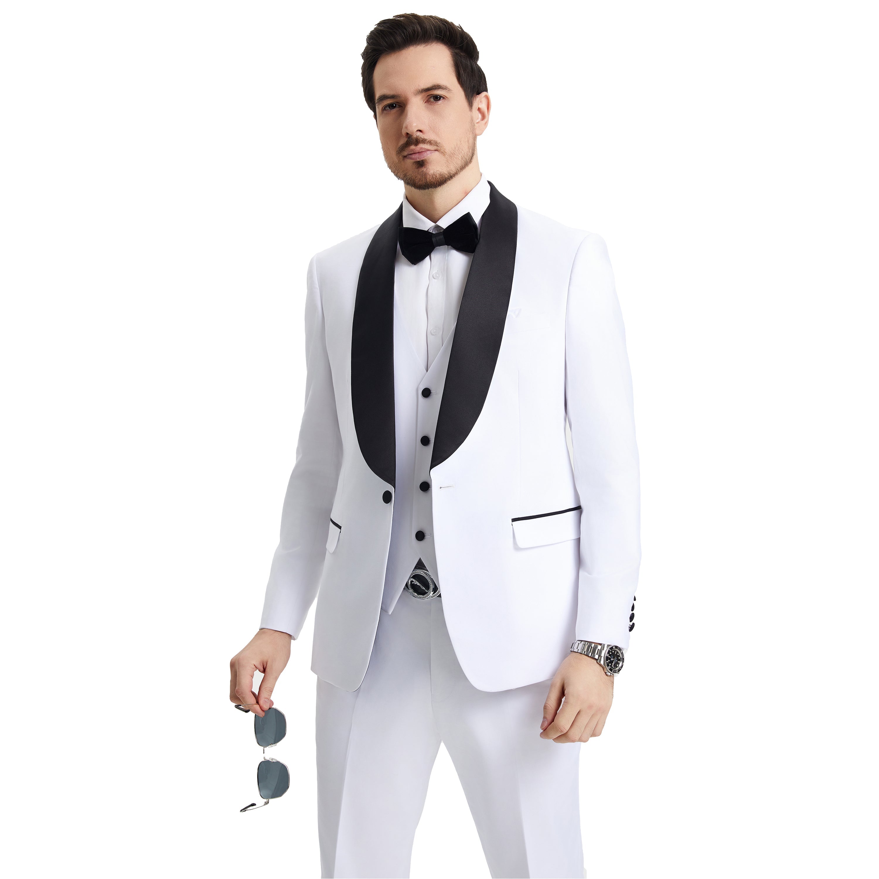 Men's   Hybrid-Fit 3pc Tuxedo Set