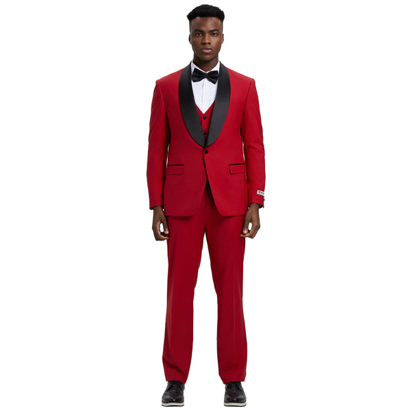 Men's Modern Hybrid-Fit 3pc Tuxedo Set