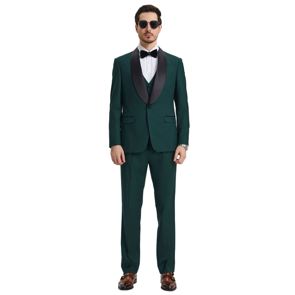 Men's Modern Hybrid-Fit 3pc Tuxedo Set