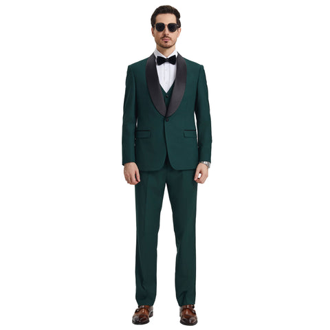 Men's Modern Hybrid-Fit 3pc Tuxedo Set