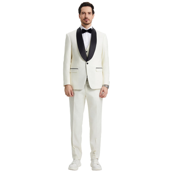 Men's Modern Hybrid-Fit 3pc Tuxedo Set