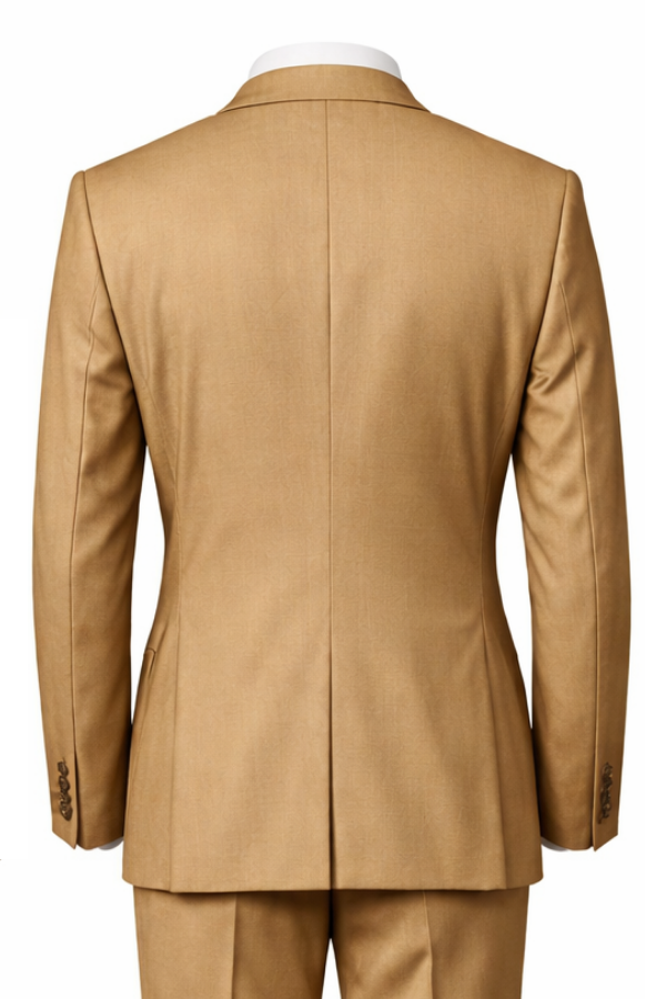 Barry's Tan 3PC Suit - Regular Fit